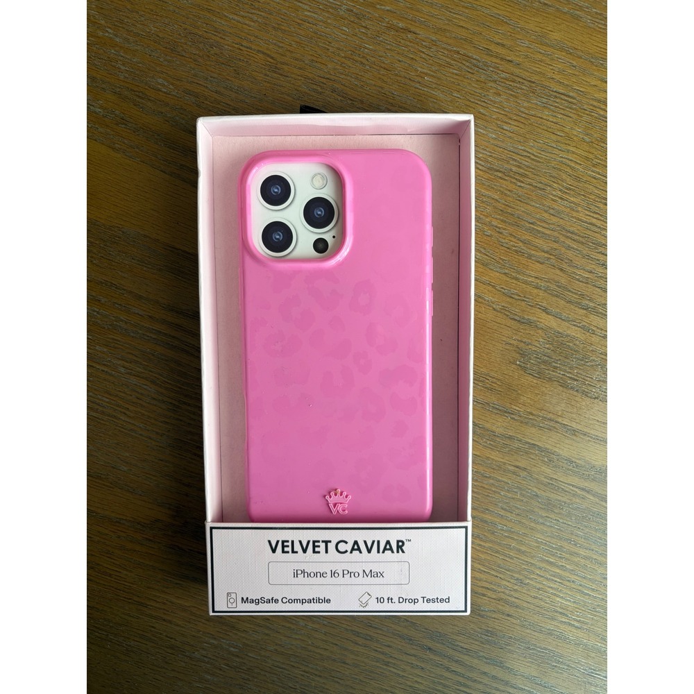 Velvet Caviar iPhone 16 Pro Max Case Pink Leopard Cheetah MagSafe Protective